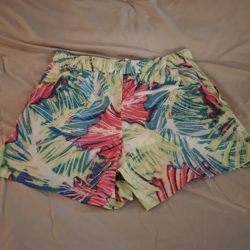 Reel Legends Multicolor Tropical Women's Athletic Shorts